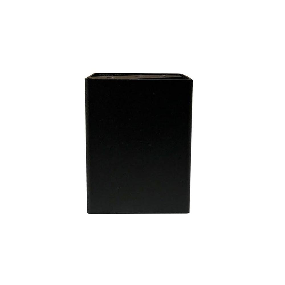 Furniture Legs Europe Stalen meubelpoot zwart vierkant 8 bij 8 cm en hoogte 10 cm