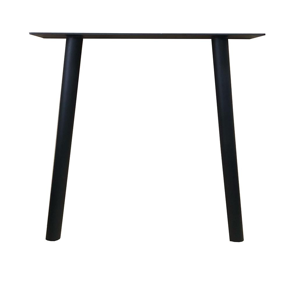 Furniture Legs Europe Stalen tafelpoot zwart trapezium 70 bij 20 cm en hoogte 71 cm (koker &Oslash;5 cm)