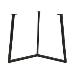 Stalen salononderstel zwart rond ø 62 cm en hoogte 46 cm  (2 x 2 cm)