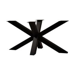 Stalen matrix zwart spinpoot 120 bij 75 cm en hoogte 73 cm  (8 x 8 cm)