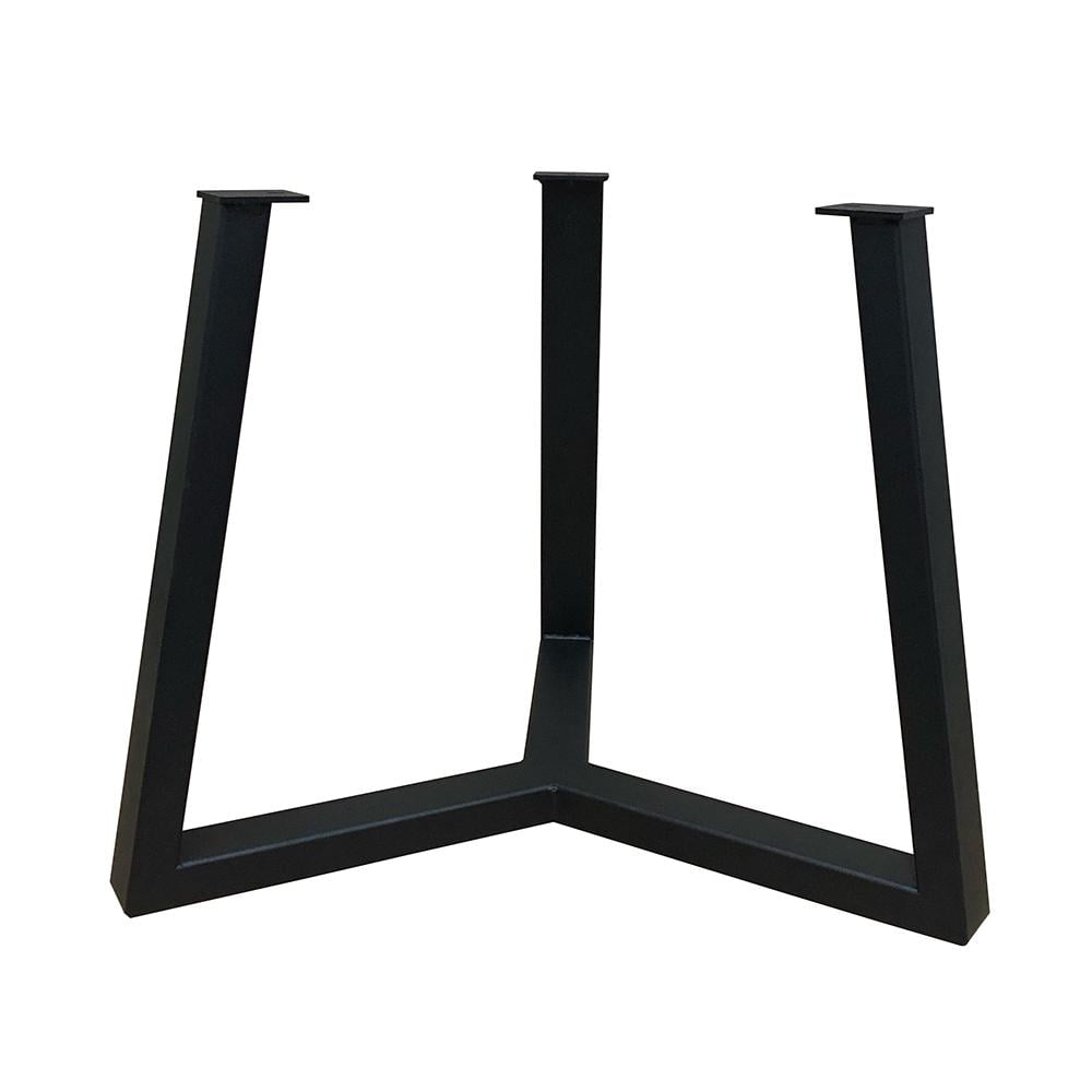 Furniture Legs Europe Stalen salononderstel zwart rond &oslash; 62 cm en hoogte 45,5 cm (5 x 3 cm)