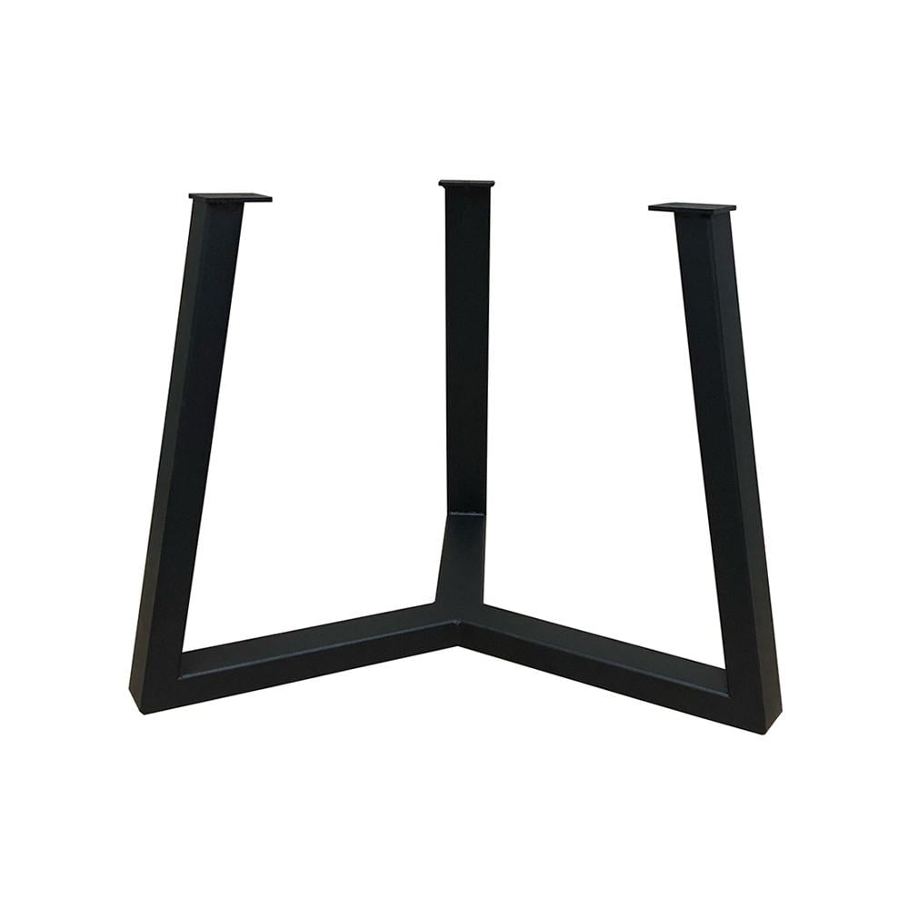Furniture Legs Europe Stalen salononderstel zwart rond &oslash; 46 cm en hoogte 35,5 cm (5 x 3 cm)