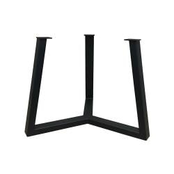 Stalen salononderstel zwart rond ø 46 cm en hoogte 35,5 cm  (5 x 3 cm)