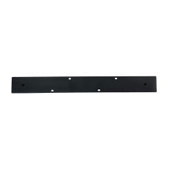 Set stalen U bankpoten / meubelpoten 54 bij 6 cm en hoogte 37,5 cm zwart (5 x 2,5 cm) - 2 stuks