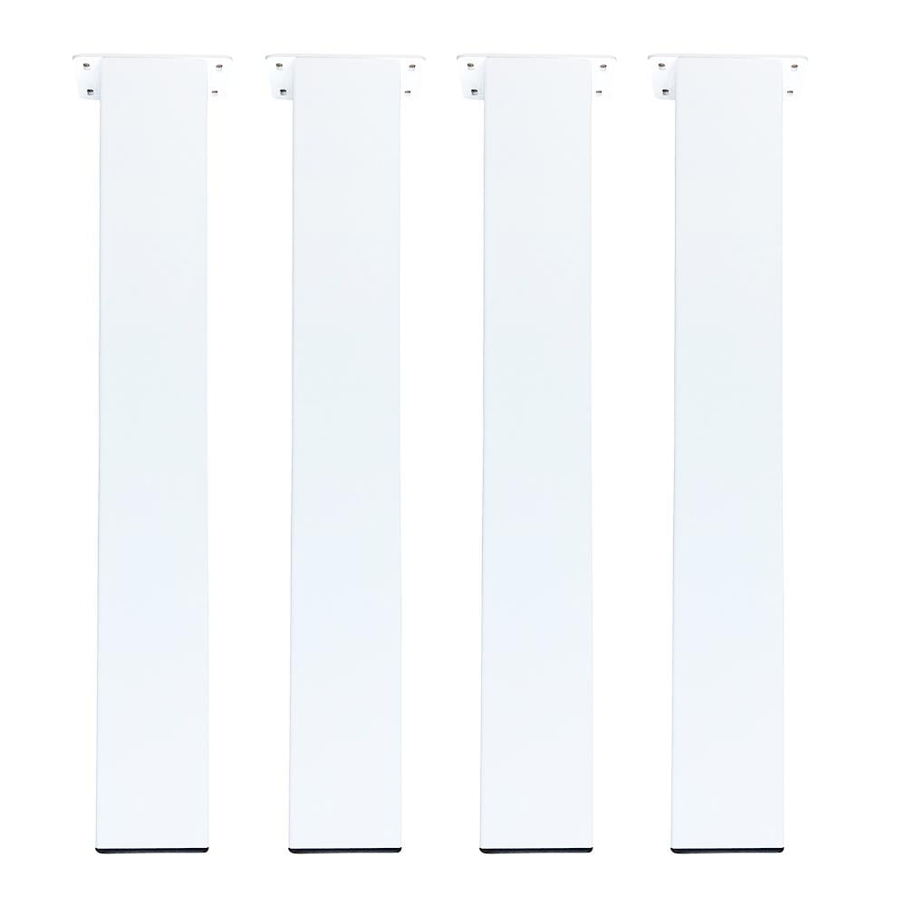 Furniture Legs Europe Set stalen tafelpoten wit vierkant 10 bij 10 cm en hoogte 72 cm (10 x 10 cm) - 4 stuks