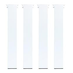 Set stalen tafelpoten wit vierkant 10 bij 10 cm en hoogte 72 cm  (10 x 10 cm) - 4 stuks
