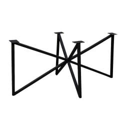 Stalen onderstel zwart vlinder 153 bij 87 cm en hoogte 73 cm  (3 x 3 cm)