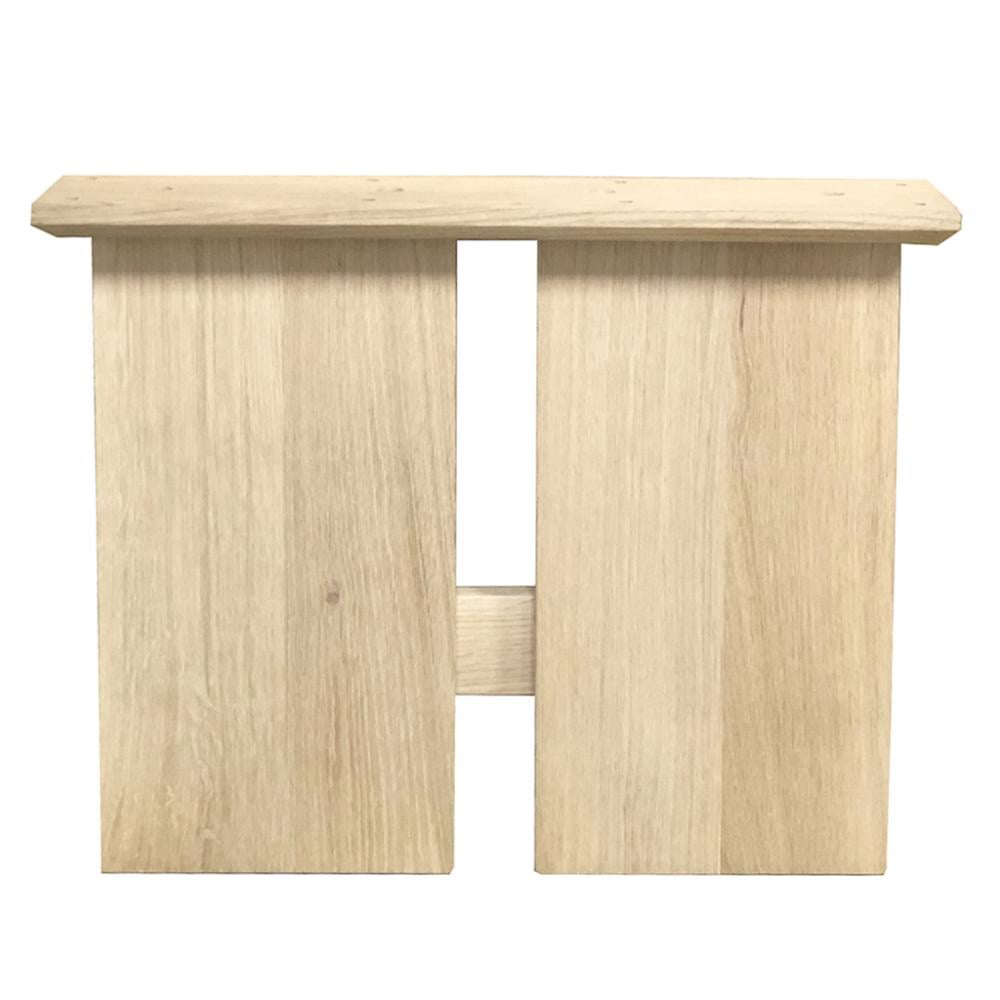 Furniture Legs Europe Set H-poten massief eiken 44,5 x 4 cm en hoogte 40 cm (20 x 4 cm)