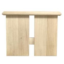 Set H-poten massief eiken 44,5 x 4 cm en hoogte 40 cm (20 x 4 cm)