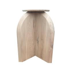 Eiken houten tafel onderstel 72 cm bij 72 cm en hoogte 74 cm