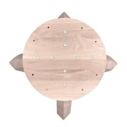 Eiken houten tafel onderstel 72 cm bij 72 cm en hoogte 74 cm