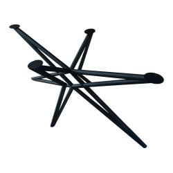 Stalen matrix zwart spinpoot lengte 160 cm bij 77 cm, hoogte 73,5 cm en buis ø 4,2 cm