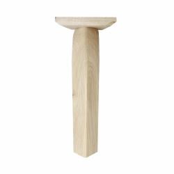 Wang met facet salon poot 44 bij 8cm hoogte 40 cm - 2 stuks 