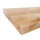 Wandplank eiken boomstam 80 bij 40 cm van 4 cm dik massief hout met voorkant boomstam rand