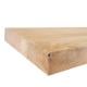 Wandplank eiken 80 bij 25 cm van 4 cm dik massief hout met rechte randen