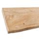Wandplank elmwood 60 bij 24,5 cm van 4 cm dik massief iepenhout met boomstam rand