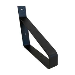 Massief stalen muurbeugel zwart diepte 30 cm en hoogte 15 cm