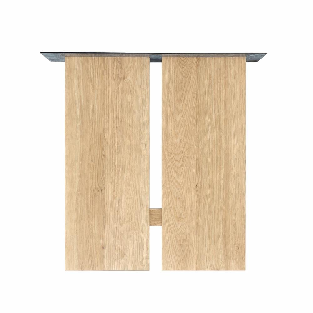 Furniture Legs Europe Set H-poten massief eiken 65 x 4 cm en hoogte 74 cm (30 x 4 cm) - 2 stuks