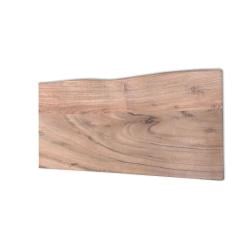 Wandplank acacia 170 bij 20 cm van 4 cm dik massief acacia hardhout met boomstamrand