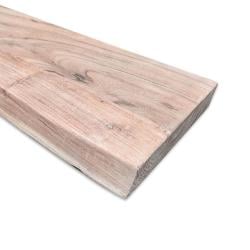 Wandplank acacia 170 bij 20 cm van 4 cm dik massief acacia hardhout met boomstamrand