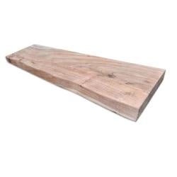 Wandplank acacia 170 bij 20 cm van 4 cm dik massief acacia hardhout met boomstamrand