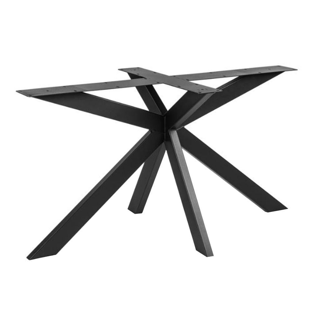 Furniture Legs Europe Stalen matrix zwart spinpoot 140 bij 80 cm en hoogte 73 cm (8 x 4 cm)