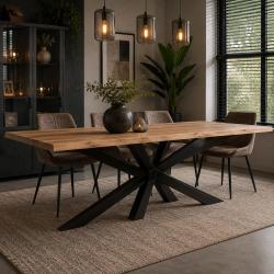 Stalen matrix zwart spinpoot 180 bij 80 cm en hoogte 72 cm  (10 x 3 cm)