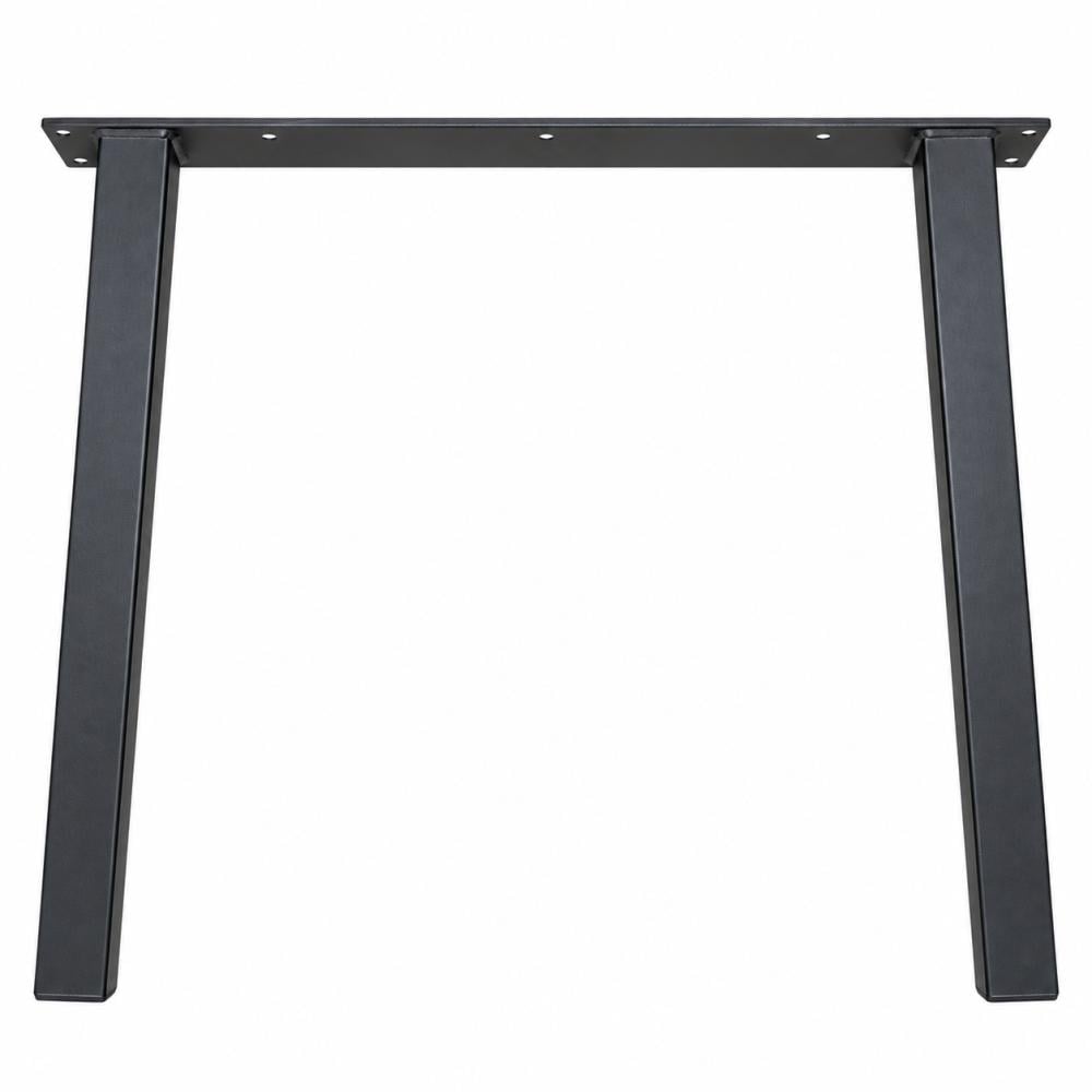 Furniture Legs Europe Stalen tafelpoot zwart trapezium 80 bij 10 cm en hoogte 73 cm (5 x 5 cm)